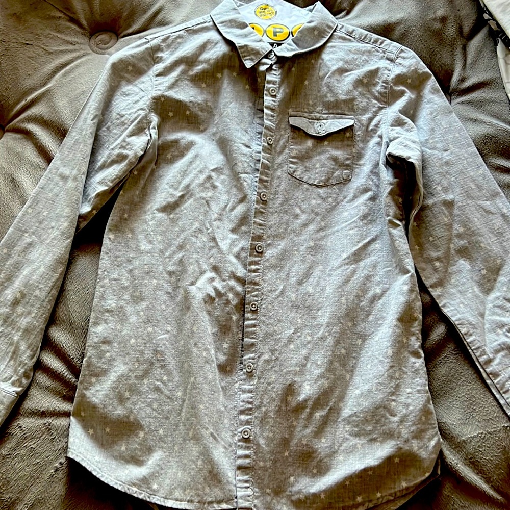 Kids Star Button Up
